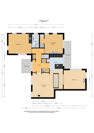 Floorplan - Bilderdijklaan 6, 3852 BK Ermelo
